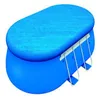 Large capacity oval metal steel frame swim pool plastic swimming pools with filter pump