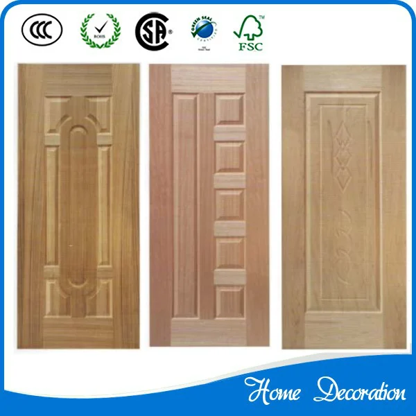 solid wood ornamental real wood door veneer molded door skin