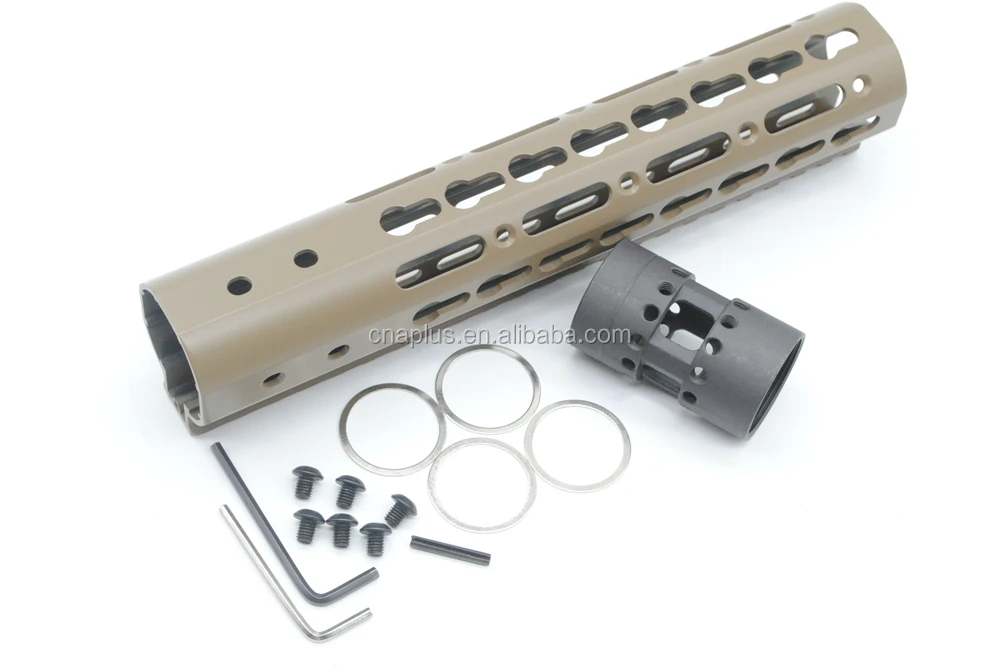 
New NSR 9' KeyMod Handguard Rail Mount AR-15 System Free Float NSR AR15 Tan / Flat Dark Earth 