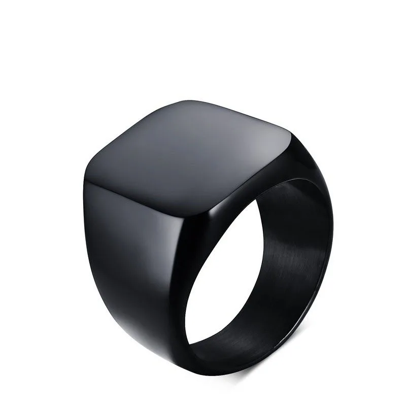 

2019 OBE jewelry Fashionable Stainless Steel Black Cool Ring for Men Jewelry, Gold. rose gold