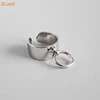 SLand Jewelry wholesale high polish open cuff back 925 Sterling Silver Personalized Ring with a movable circle ring