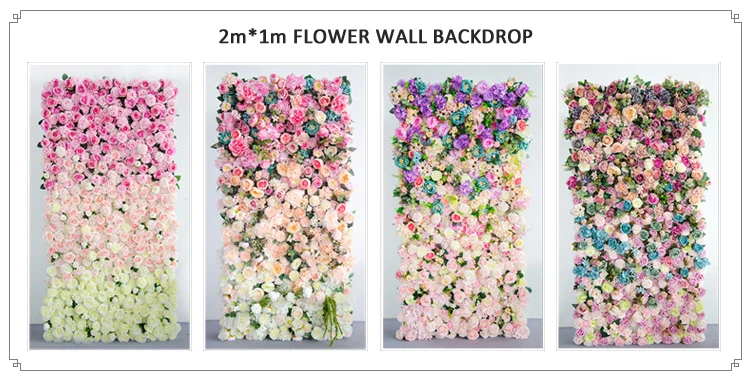 artificial flower mat for wall decoration