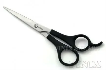 FX37665(SV)-650-German Style Hair Scissors with Plastic Grip (Nylon+Fiber Grip)-001