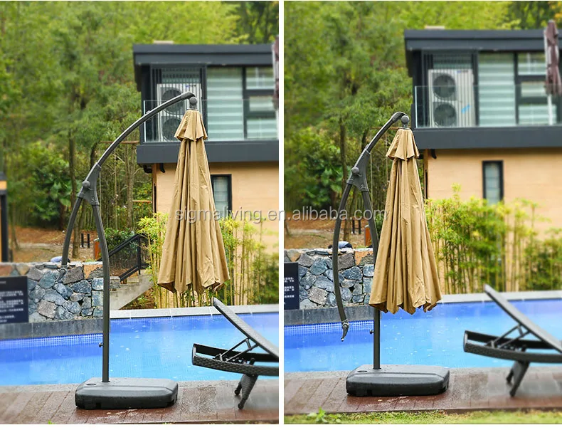 Good quality outdoor dia 3m white folding umbrella balcony umbrella
