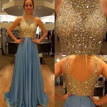 2016 Elegant Gold Crystal Heavy Beading Prom Gown Sexy See Through Tulle Vestidos De Fiesta Plus Size Long Prom Dress z92102