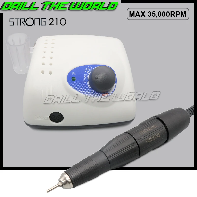 

35000 rpm micromotor nail drill strong 210, N/a