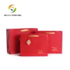 Fancy packaging shopping package custom red wedding promotional gift paper bag