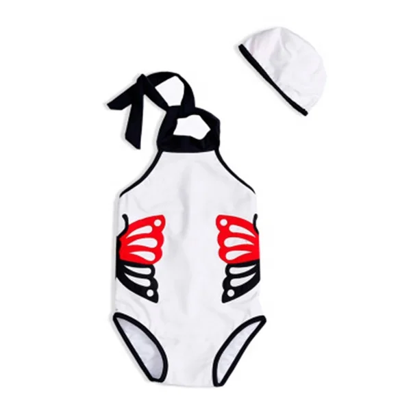 baby girl swimsuit and hat