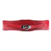 Factory-made Red Vintage Stylish Elastic Leather Wide Waistband for Ladies