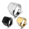 Simple Design Stainless Steel Men Ring, DIY Custom Casting Blank Men Rings