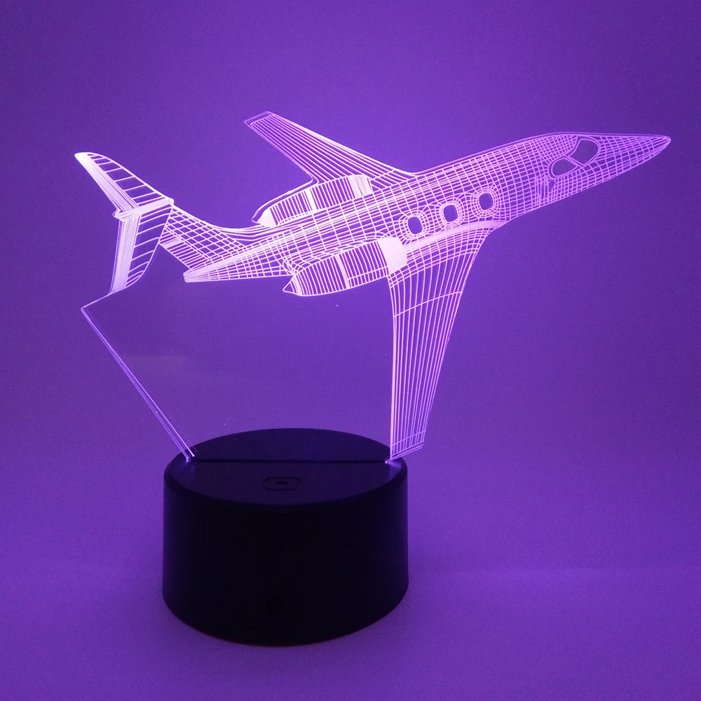 2019 3D Illusion Led Night Light Emulational Cartoon Light Customizable RGB Touch Button Desk Lamp with China Factory Price