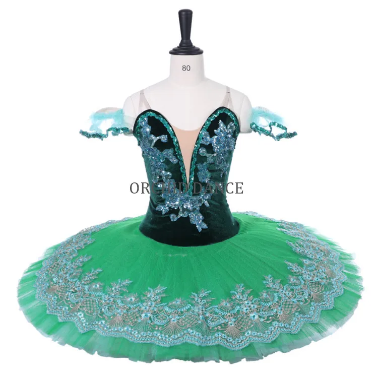 

New Coming High Quality Custom Green Classical Ballet Tutus Ballet Costume Tutu