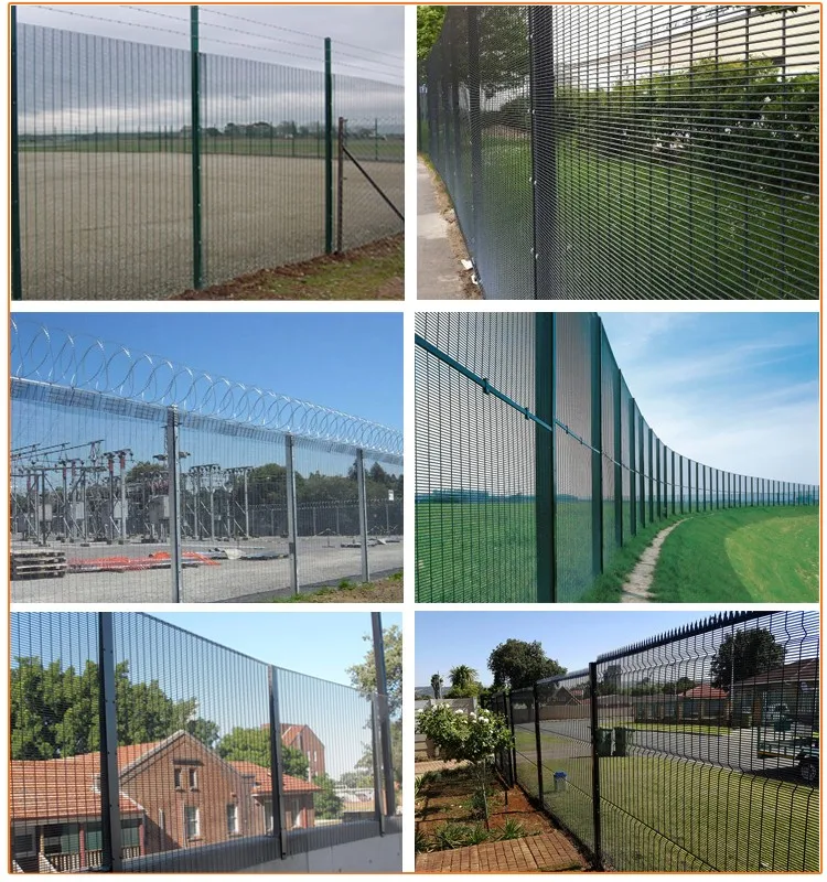 3m Tall High Security Anti-climb Powder Coated Clear Vu Fence For Sale ...