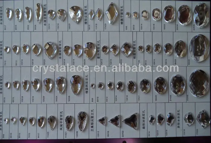 30X40mm oval shape acrylic flat back rhinestones, acrylic sew on stones 50 pcs packing