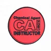 Wholesale Patch Sew On Embossed Letters Circle PVC Rubber Patch Custom