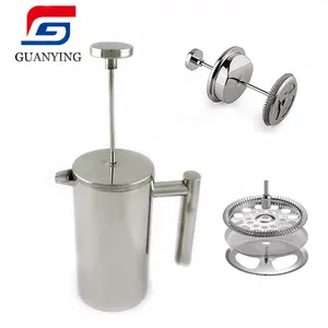 metal filter mesh for french press coffee maker stainless steel double wall coffee press