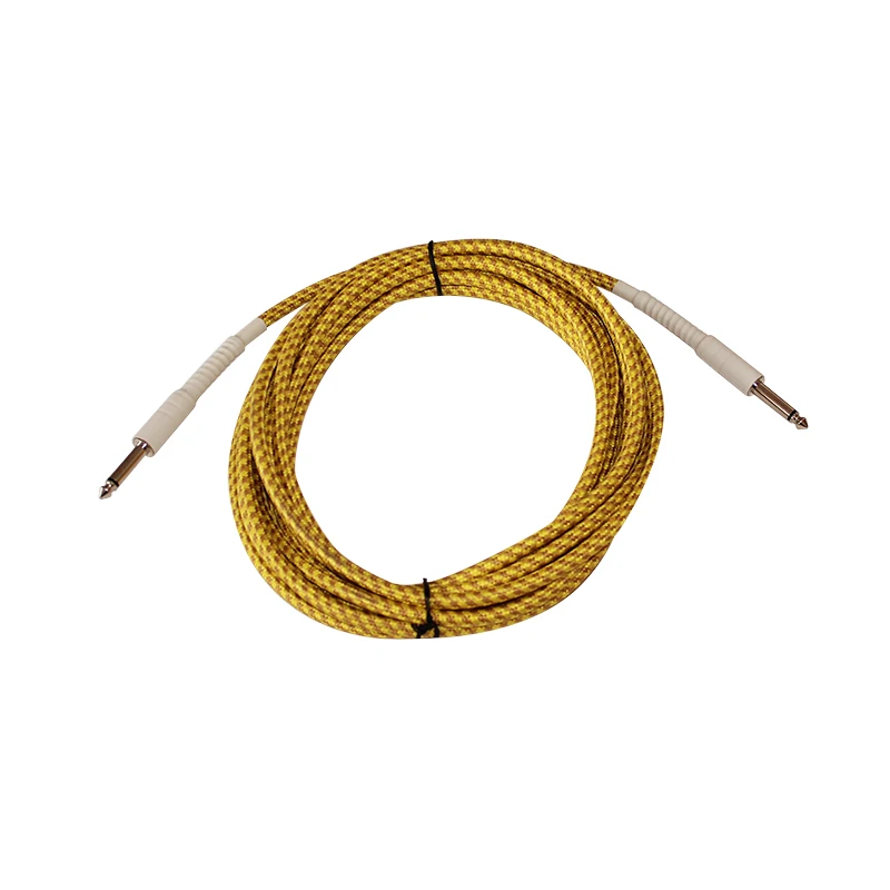 

6.35mm guitar cable instrument guitar patch cable electronic guitar cable with braid