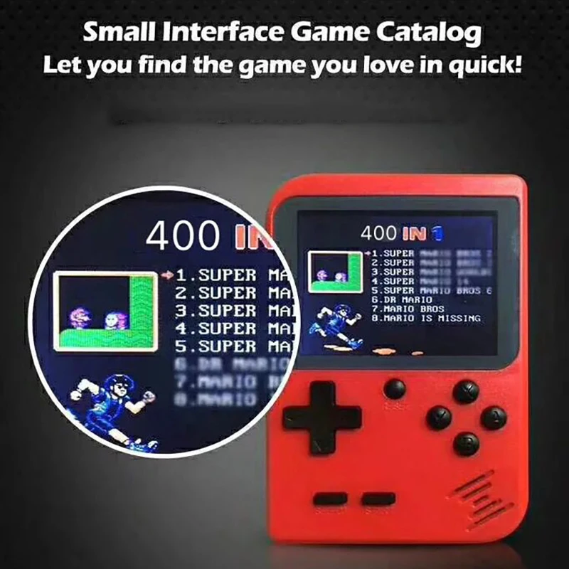 Hot Selling 168/400 In 1 Classic Games Handheld Player 8-Bit Portable Mini Video Retro Game Console