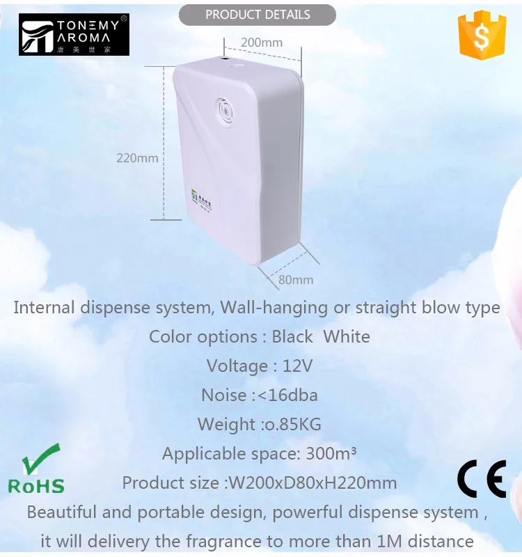 Car Air Freshener Machine To Move The Peculiar Smell / Wall Mounted Air