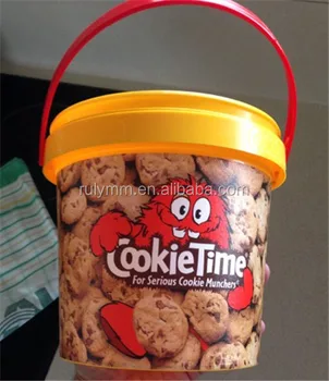 2.5l Small Cookie Plastic Bucket - Buy Small Cookie Bucket,Small Bucket,Cookie Bucket Product on