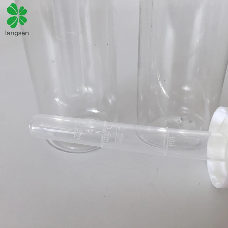 30ml plastic PET clear bottle with dropper