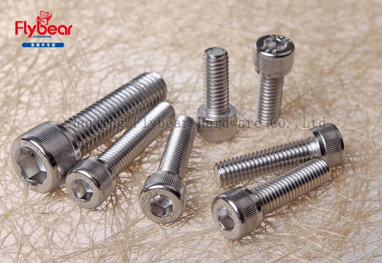 20Pcs 70mm M6x65mm Acier Inoxydable boulons tête hexagonale DIN912