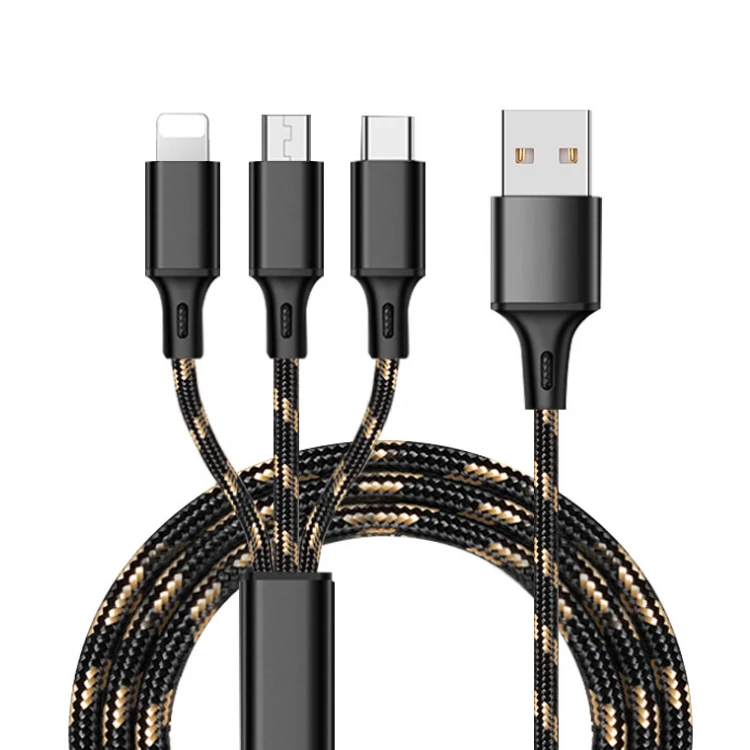 

USB Cable 3 in 1 Multi USB Connector Data Sync Phone Cable Charger
