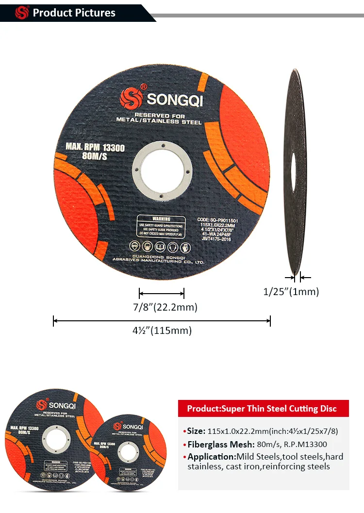 4.5" 115x1x22..2mm White Aluminium Oxide Abrasive Cutting Wheel For Metal Cutting Buy