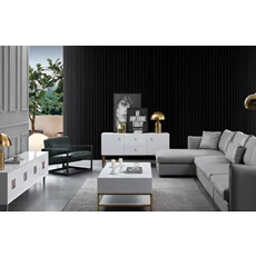 Home hardware furniture set living room modern tea table + corner sofa set