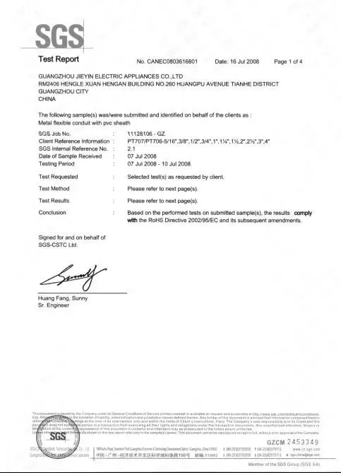 Metal conduit-ROSH 1