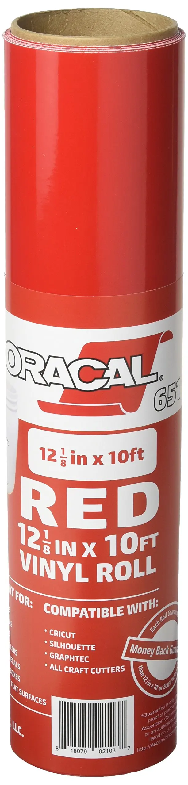 Gloss Finish and Cameo Cutters Silhouette On a 2.5 Core 12.125 x 10ft Roll of Oracal 651 Brown Craft Vinyl Adhesive Vinyl for Cricut Outdoor and Permanent
