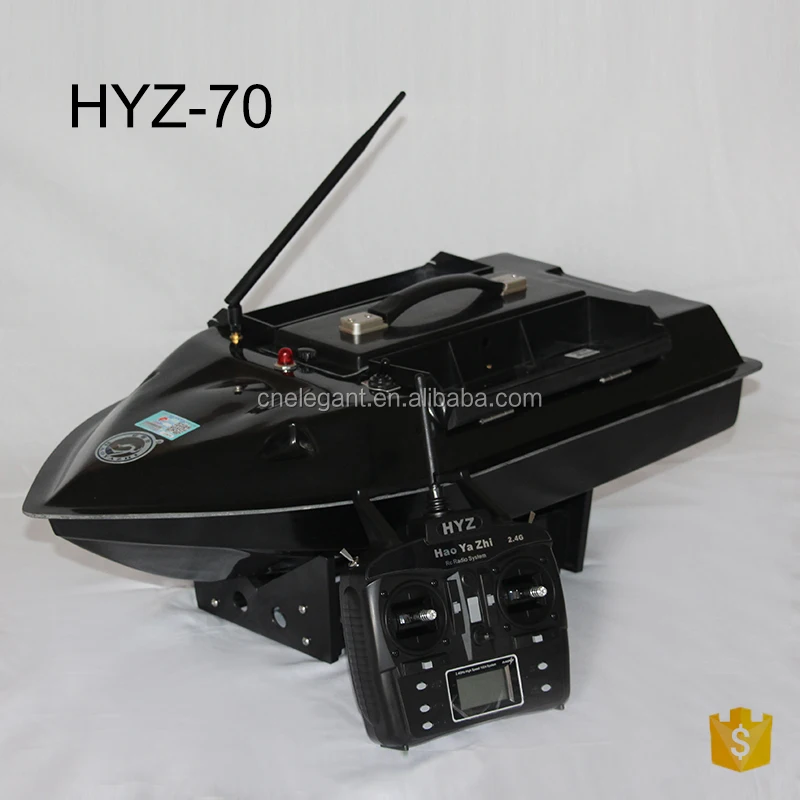 

HYZ70 high speed 500m range remote control bait boat, Black