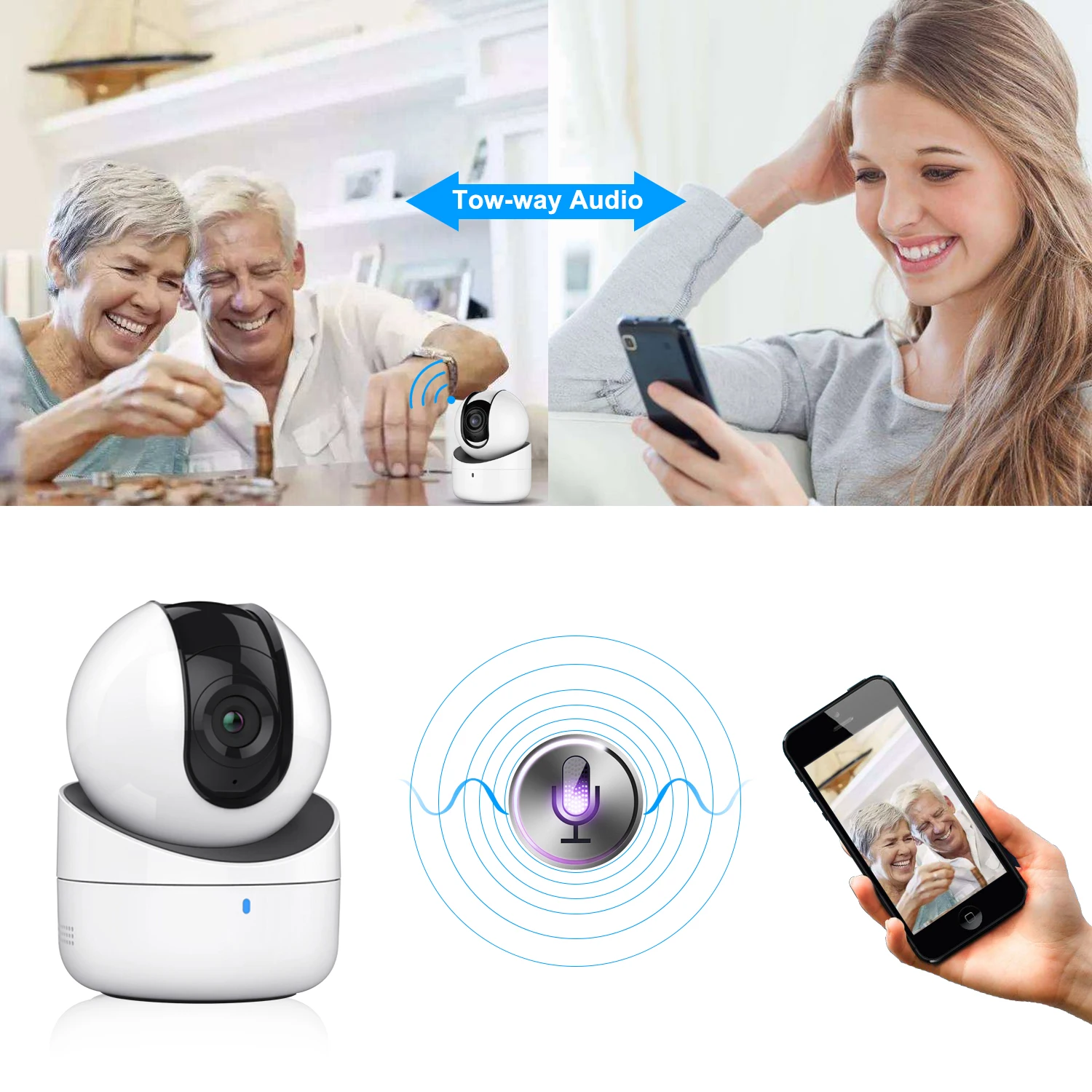 IP WiFi Security Camera Hikvision IR dome CCTV 2 way audio