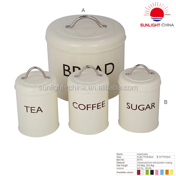 Bread Sugar Coffee Tea Kitchen Storage Container Set Buy Set Of