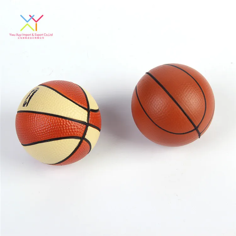 Mini Cute Soft OEM Pu Stress Ball, Basketball Design Stress Ball
