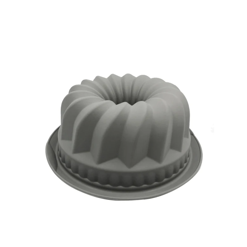 

Wholesale Baking Tool Sets Mould Cake Tray Silicone Swirl Bundt Pan, Pink, green, blue, or custom