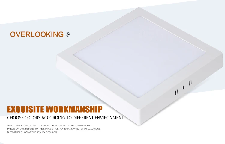 3 years warranty 24w residential lighting flat ceilling recessed led light panel