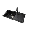 Rectangle Cut Out Granite Composite Sink For Kitchen
