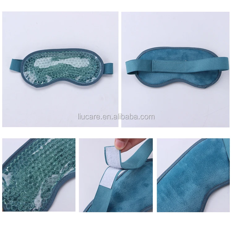Reusable Freeze Ice Eye Mask Cooling Patch Hot Cold Gel Beads Eye Mask