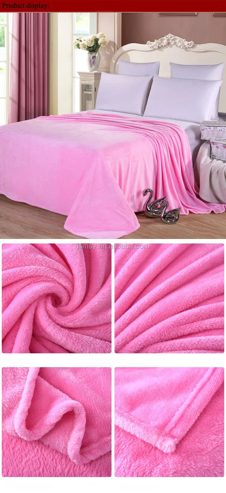 Flannel Fleece Blanket Custom Cheap Soft Polyester Fleece Blanket ...