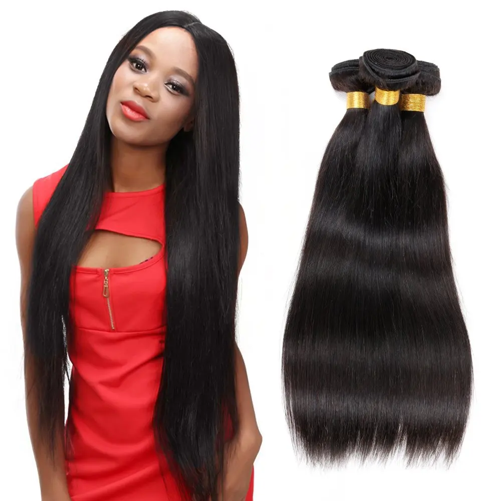 

Newness Grade 9a virgin Indian hair product straight human hair dubai raw virgin hair extensions