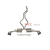 super racing tailpipe 304 steel exhaust for bmw x6 exhaust mufflers 4 tips cat back with quad double tip