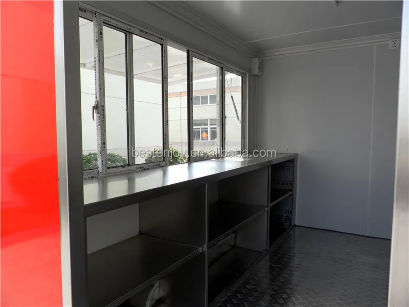 China factory checkered plate mobile cheap hot dog hotdog cart red  - 10