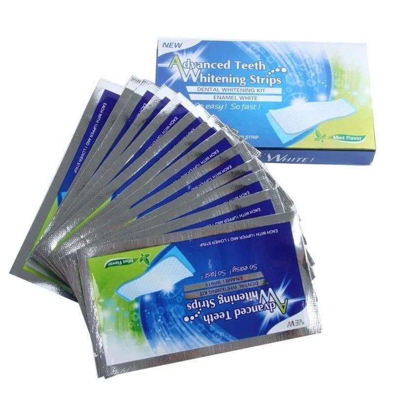 

Amazon Bestseller Private Label 6% HP Mint Flavor 3D White Advanced Teeth Whitening Strips OEM