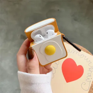 Eggs Toast Silicone Headphone Case AirPods 2