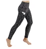 High Waist Out Pocket Yoga Pants Tummy Control Workout Running Stretch Yoga Leggings