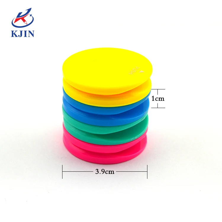 Warna Warni Plastik Bentuk Bulat Klip Kertas Disesuaikan ...