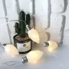 2019 Innovative Products For Christmas White Faceted C7 Bulb Shaped With Micro Dot Led Copper Naked Wire String Lights