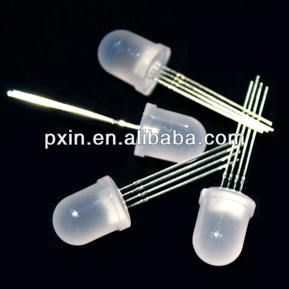 pin 4 diode chip diode 5mm rgb 4pin led 4pin Epistar Through with led hole