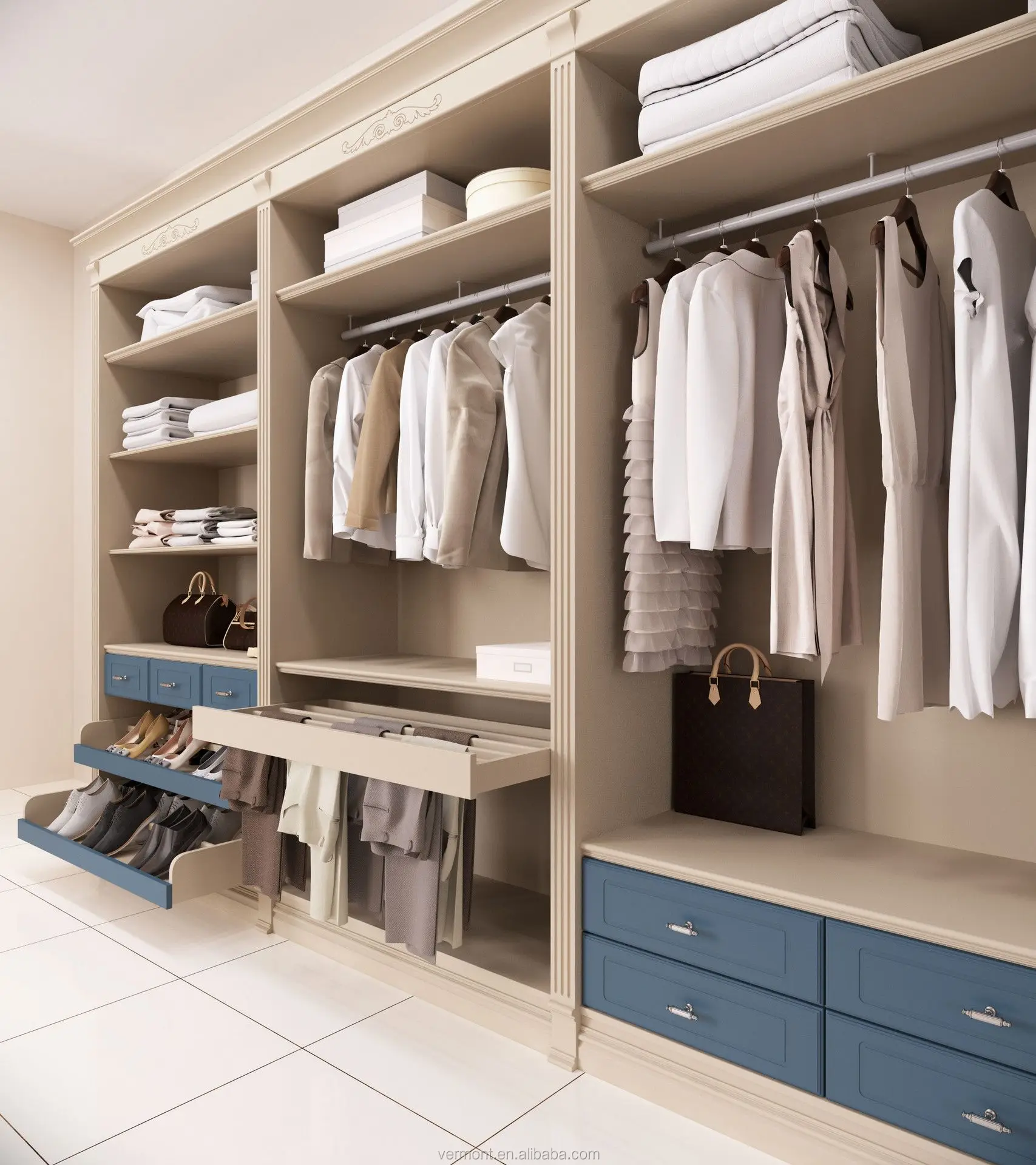 2018 Hangzhou Vermont Bedroom Wardrobe Furniture Laminate ...